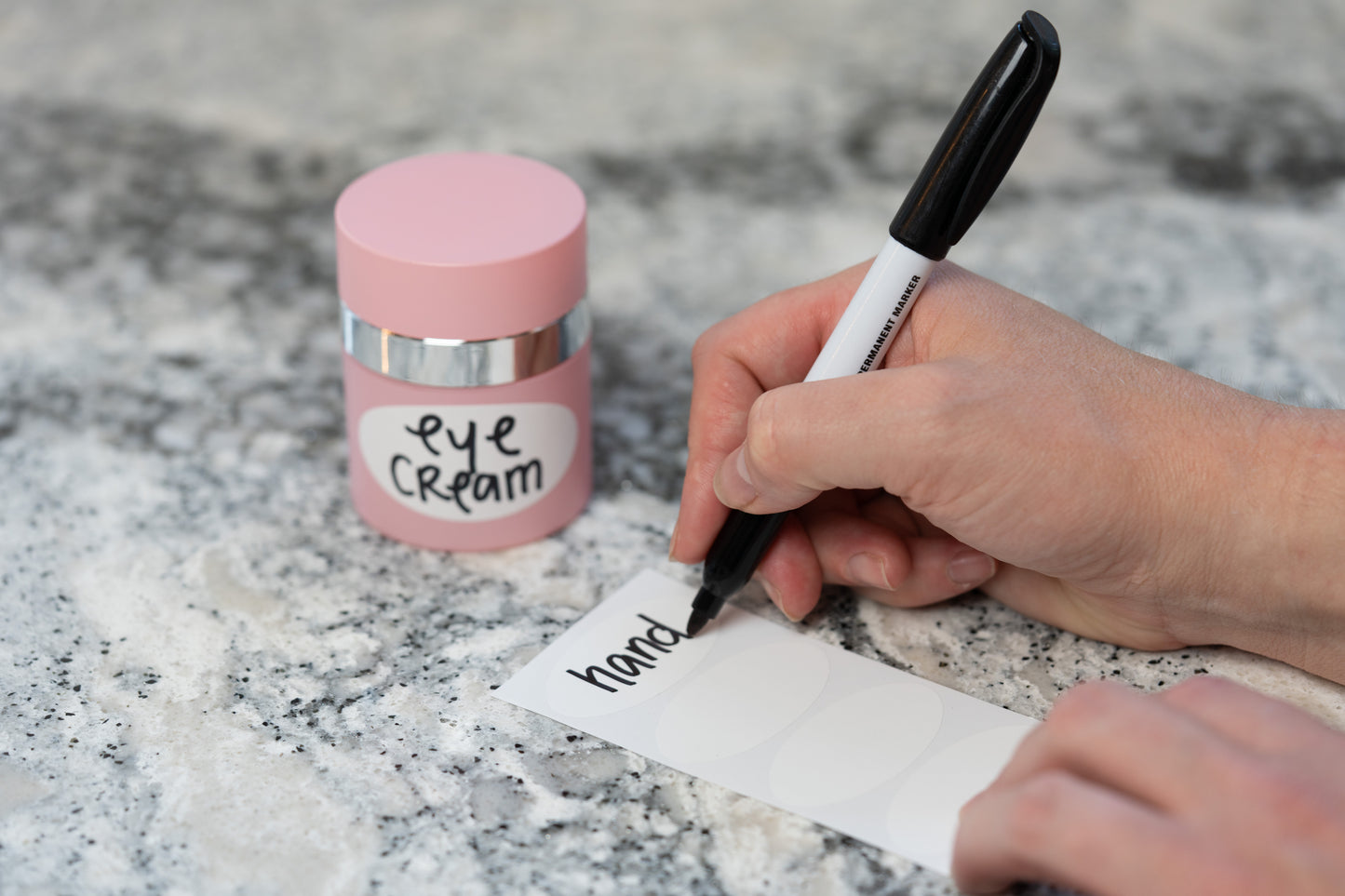 Pink Airless Pump Travel Jar - 1 oz 30 mL Refillable Empty Cosmetic Cream Jar for Moisturizer - TSA Approved
